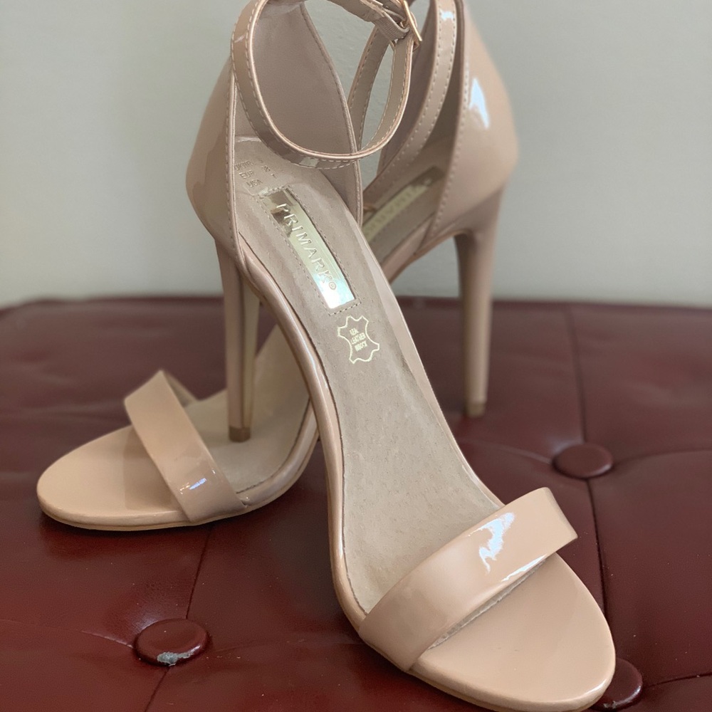 New Nude Patent Leather Heels